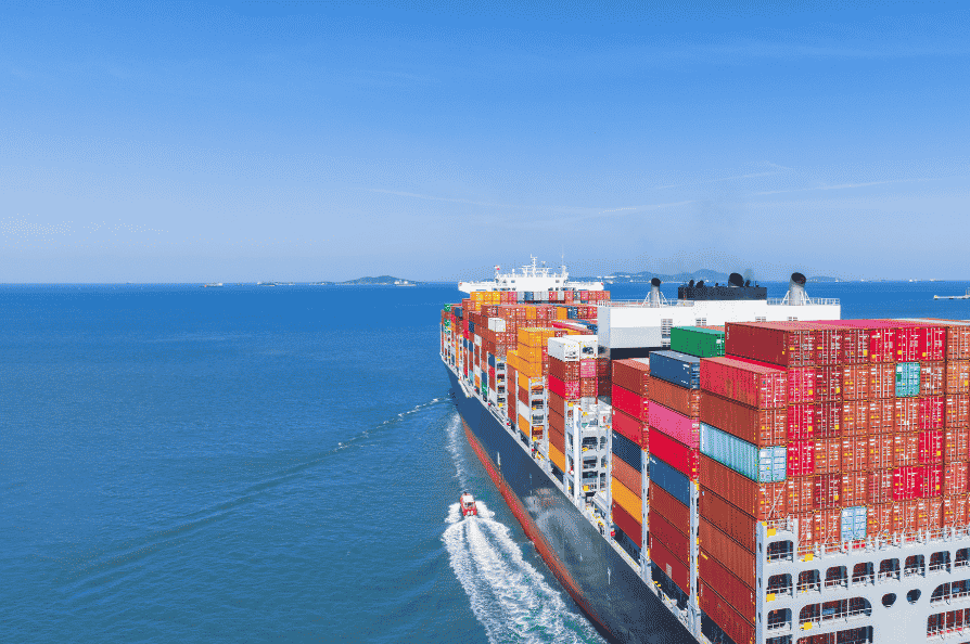 Containers imported from China being processed for customs clearance at the Port of Dar es Salaam by Easy Clearing & Forwarding.